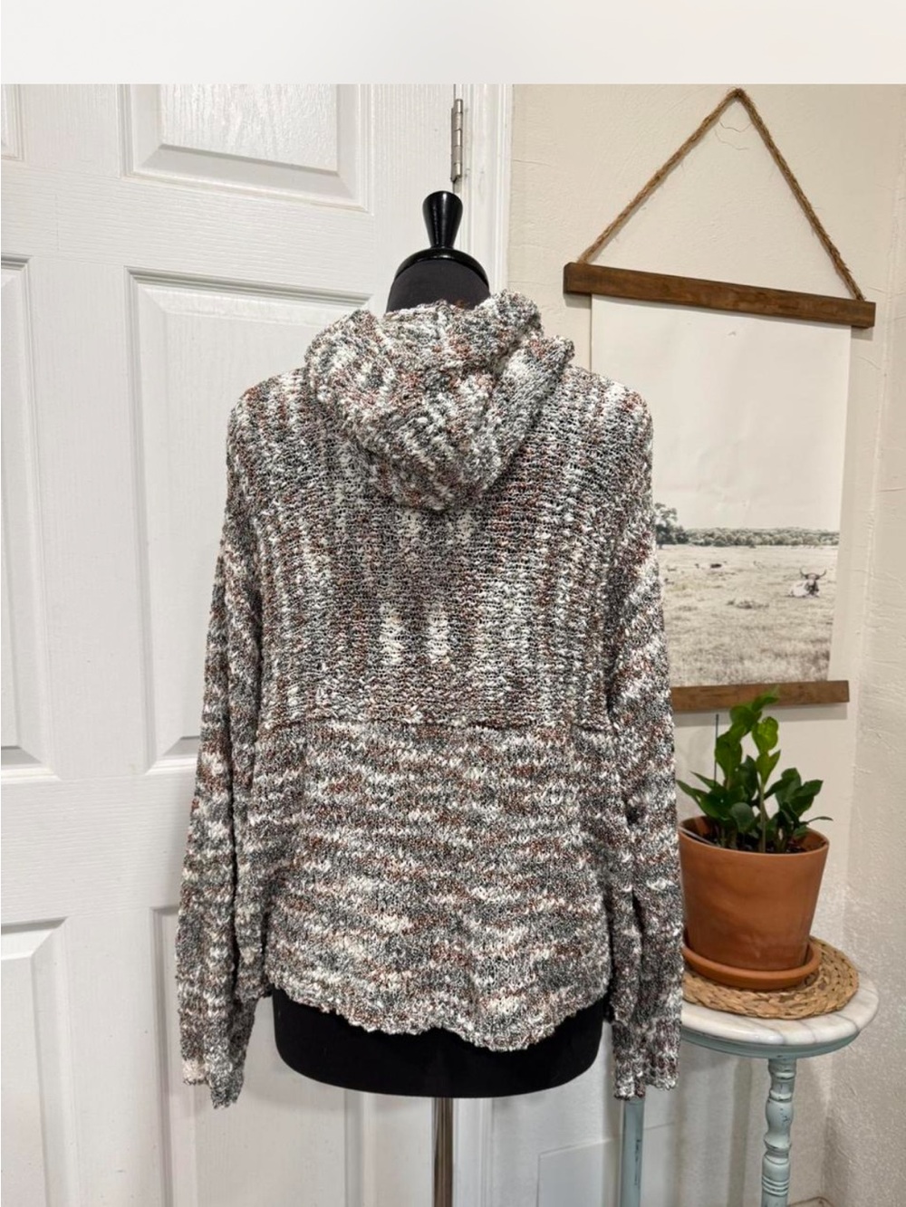 Daytrip from buckle Cozy Marled Hooded Sweater - Multicolor